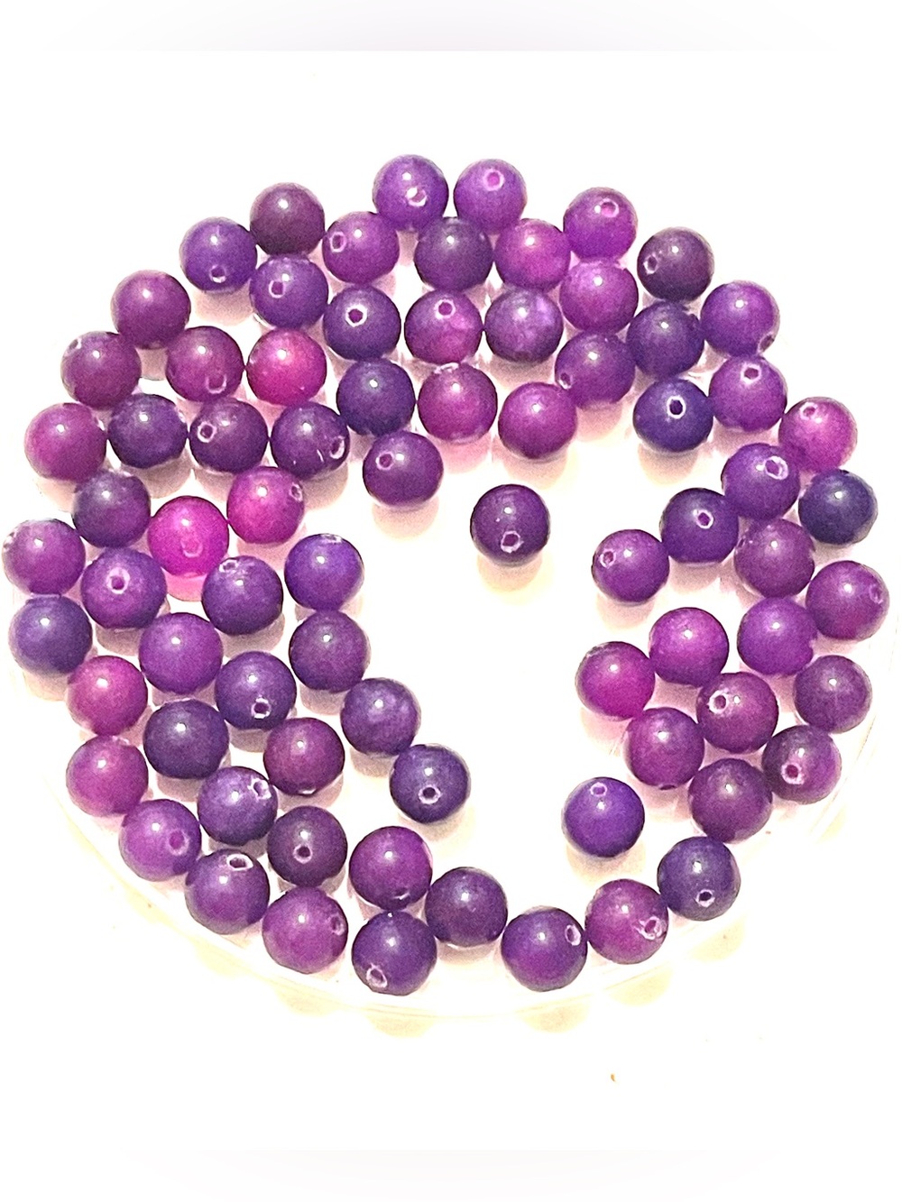 Lot of 75 Purple Gemstone Beads